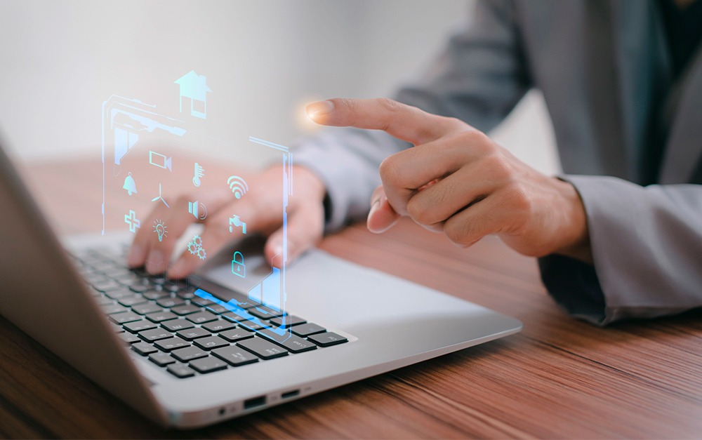 A imagem representa a automação nos postos de combustíveis.